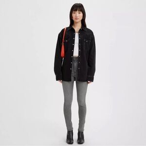 LEVIS MILE HIGH SUPER SKINNY WOMEN'S JEANS GREY